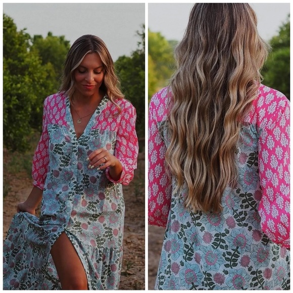 Zara Dresses & Skirts - NWT ZARA Printed V-neck Dress Flounced Hem Blogger Favorite Small